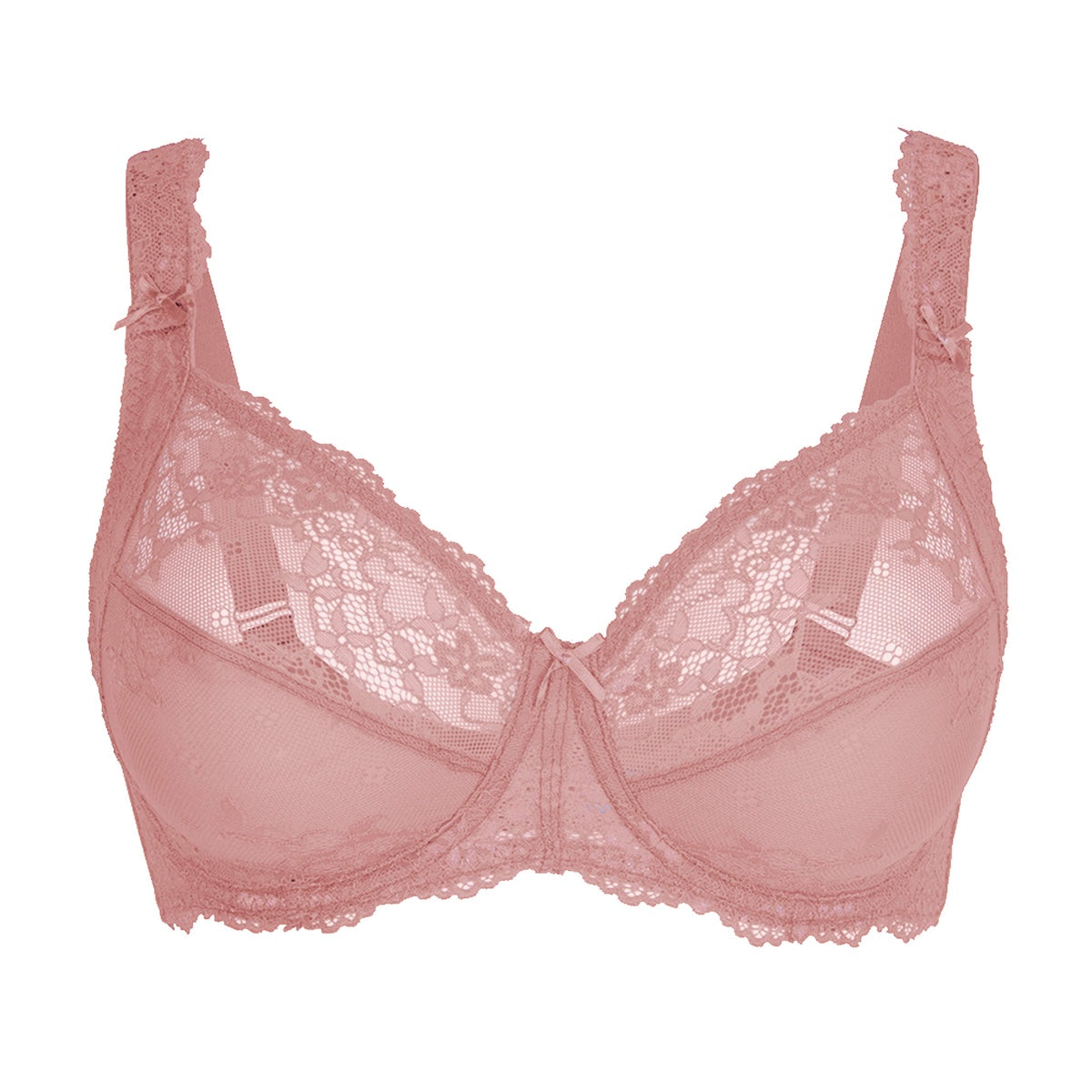 LingaDore Daily Plus Size BH med bøjle, lyserød - 1400-5A - 255 - Antique Rose
