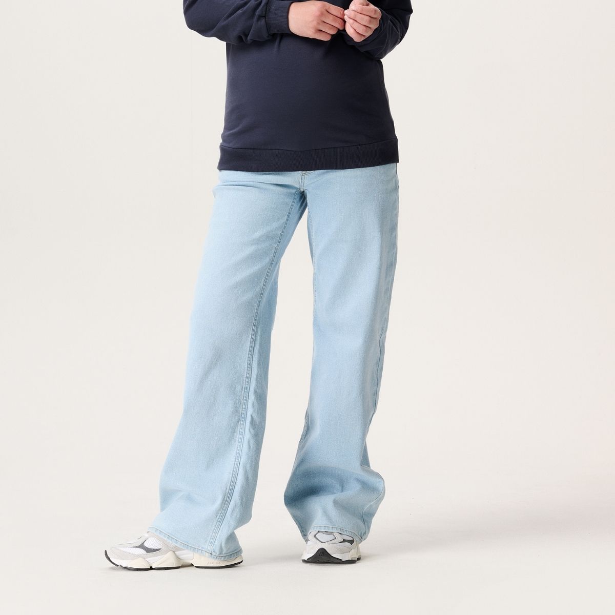 Noppies Lemi Jeans graviditetsbukser, blå - 60N4518 - P191 - Light Blue