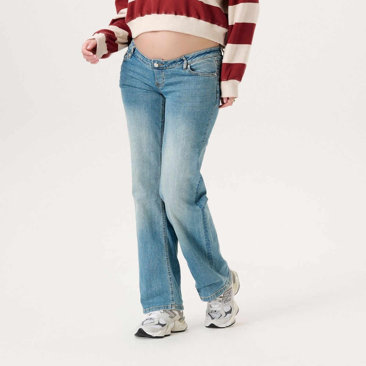 Noppies Lemi Jeans graviditetsbukser, blå - 60N4518 - P191 - Light Blue