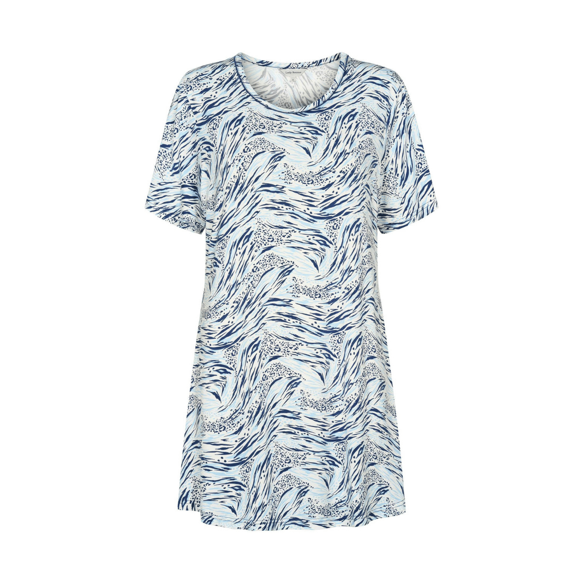Lady Avenue Bamboo natkjole, blå - 63-802 - 676 - Blue Safari