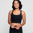 Girlfriend Collective Paloma sports BH, sort - 1002 - BLACK - Black