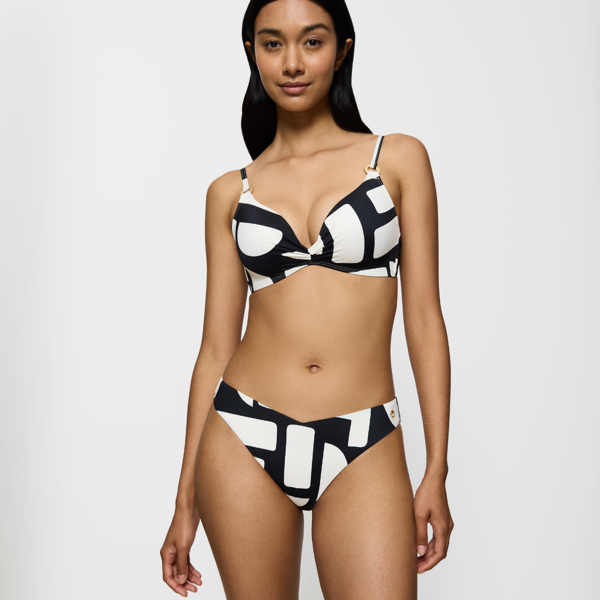 Triumph Summer Allure Brazil tanga bikinitrusse, multi - 10222238 - M016 - White - Dark Combination