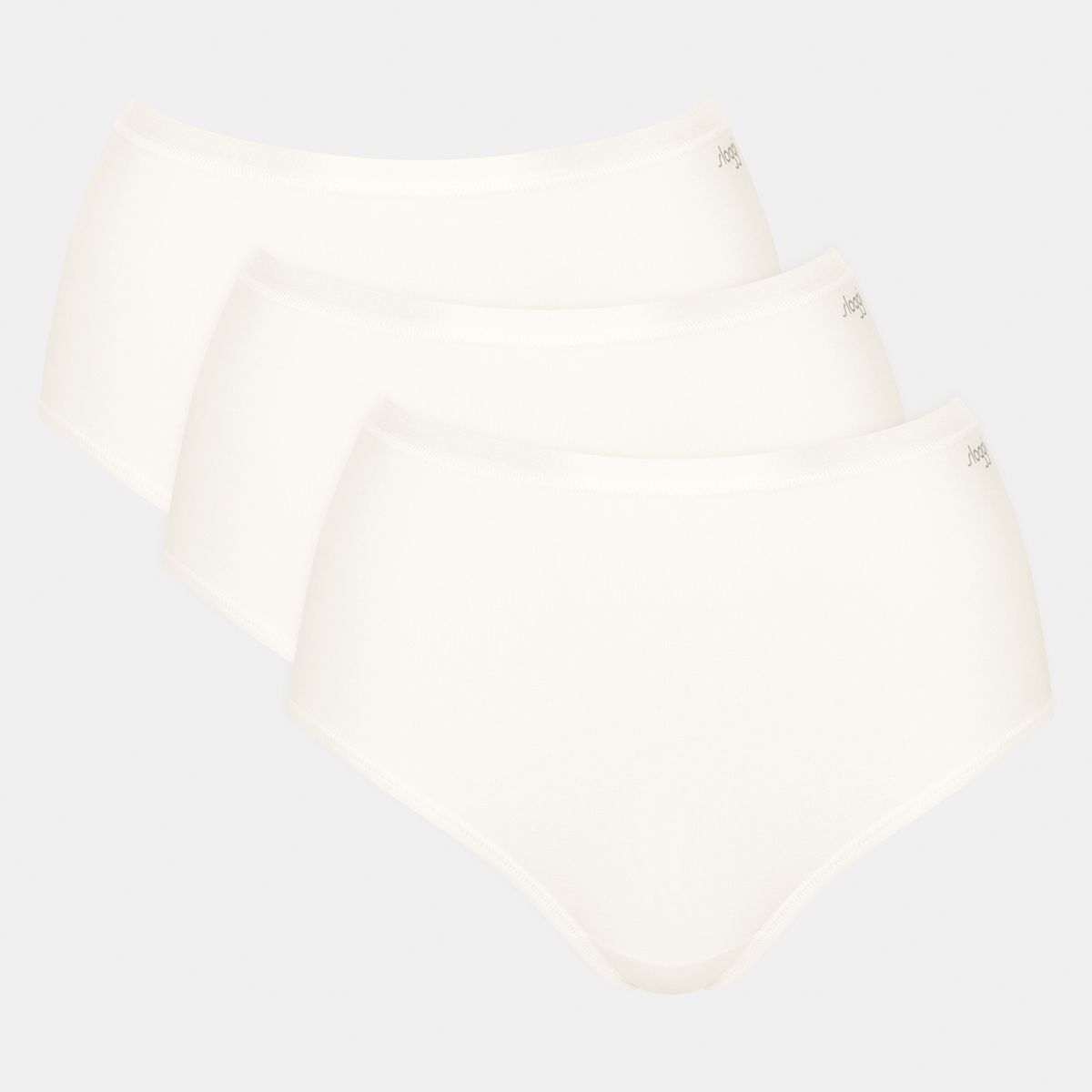 Sloggi Go Daily Cotton 3-Pack maxi trusse, hvid - 10222332 - 00GZ - Silk White