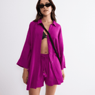 Triumph Summer Wear skjorte, pink - 10227228 - 3093 - Raspberry Juice