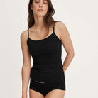 Calida Essential Cotton top, sort - 10734 - 992 - Black