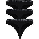 Norvig 3-Pack g-streng, sort - N1150 - SORT - Black