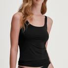 Calida Sleek Skin top, sort - 12437 - 992 - Black