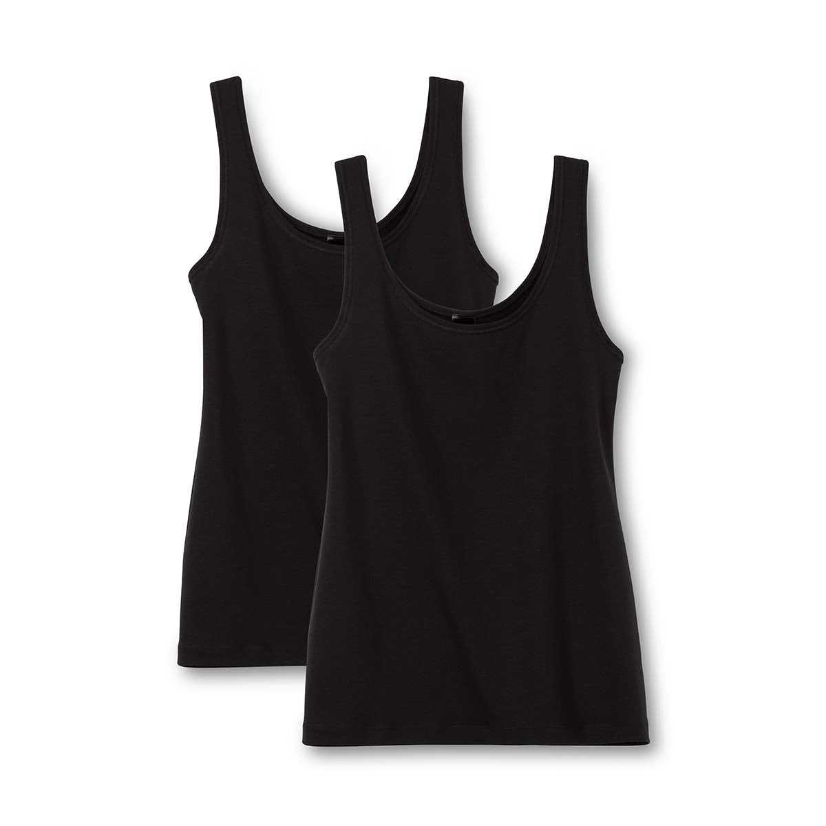Calida Benefit Women 2-Pack top, sort - 12641 - 992 - Black