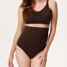 Noppies Nisa graviditets tai trusse, brun - 30N4112 - P664 - Coffee Bean