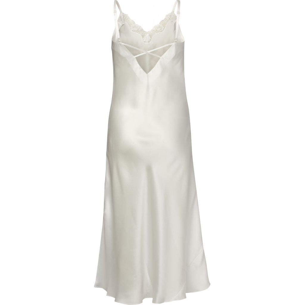 Lady Avenue Silk Jersey natkjole, hvid - 27-80805 - 0 - Off White