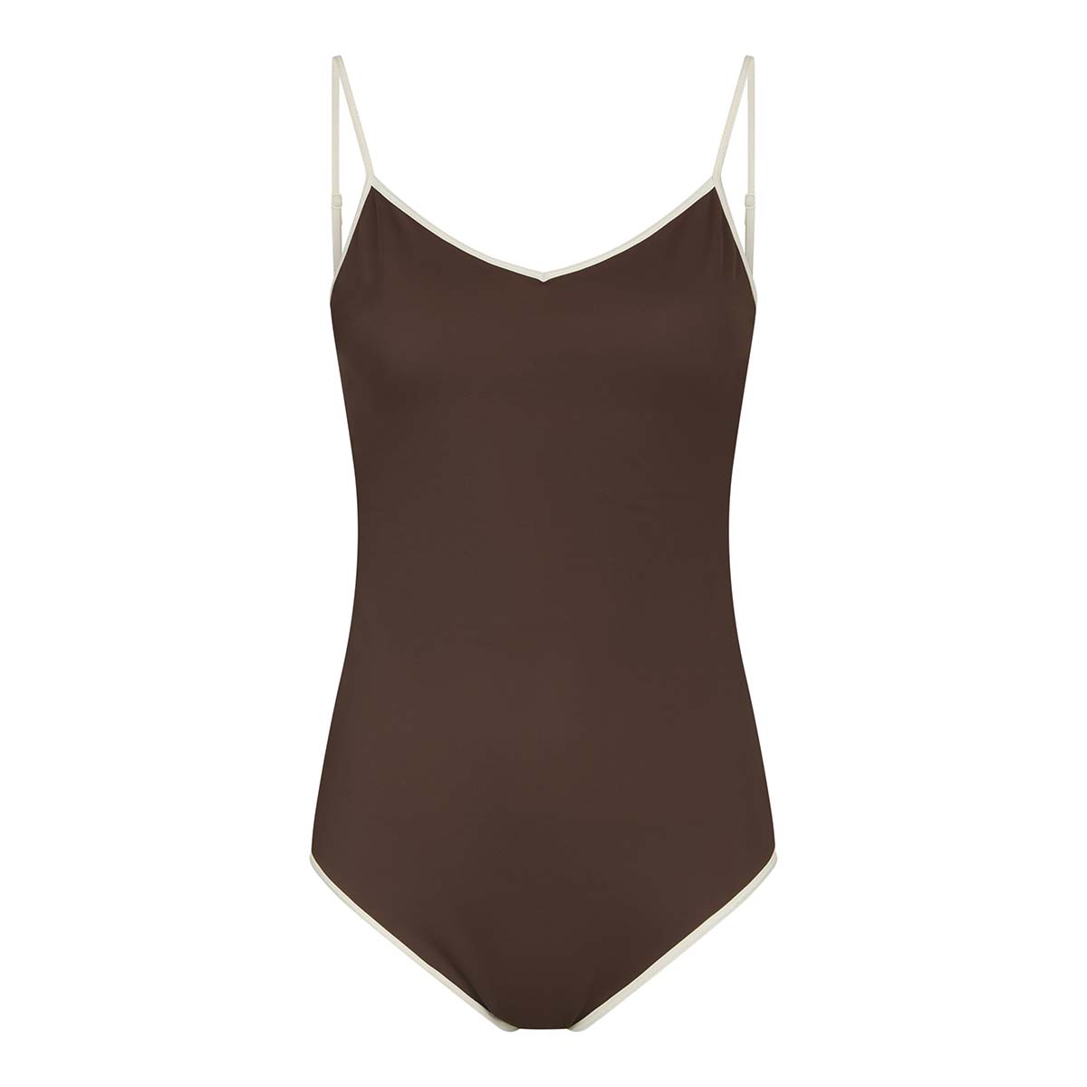 Neo Noir Felice badedragt uden bøjle, brun - 167795 - 434 - Dark Brown/Creme