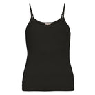 Lady Avenue Silk Jersey Camisole top, sort - 23-10401 - 02 - Black