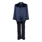 Lady Avenue Pure Silk pyjamas, blå - 25-80112 - 355 - Indigo