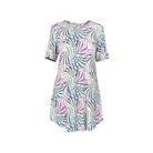 Lady Avenue Bamboo natkjole, multi - 63-602 - 683 - Orchid Leaves