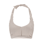 CCDK Britt bikini top uden bøjle, beige - 65065 - 8032 - Chocolate Chip Stripe