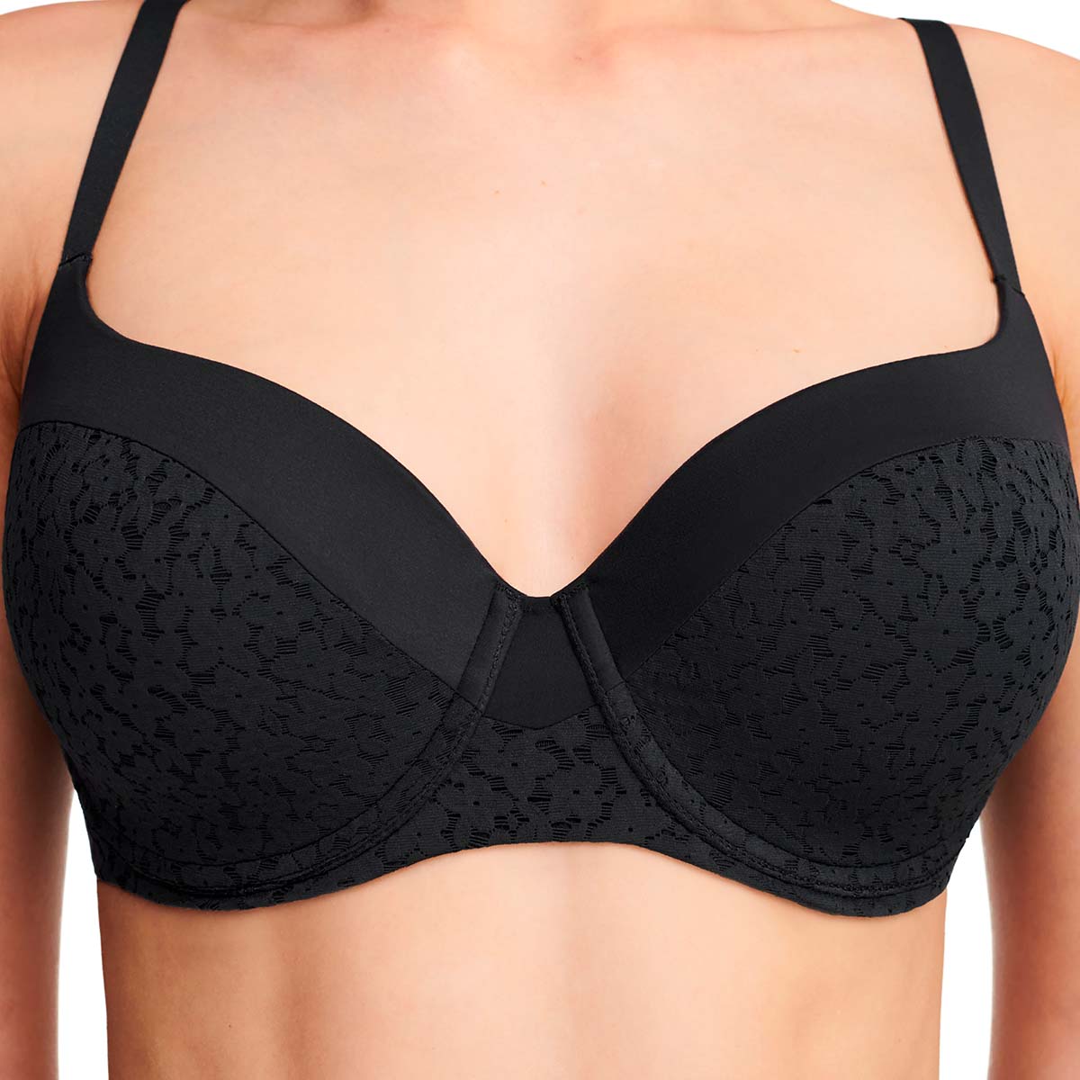 Chantelle EasyFeel Norah BH med bøjle, sort - C13F90 - 011 - Black