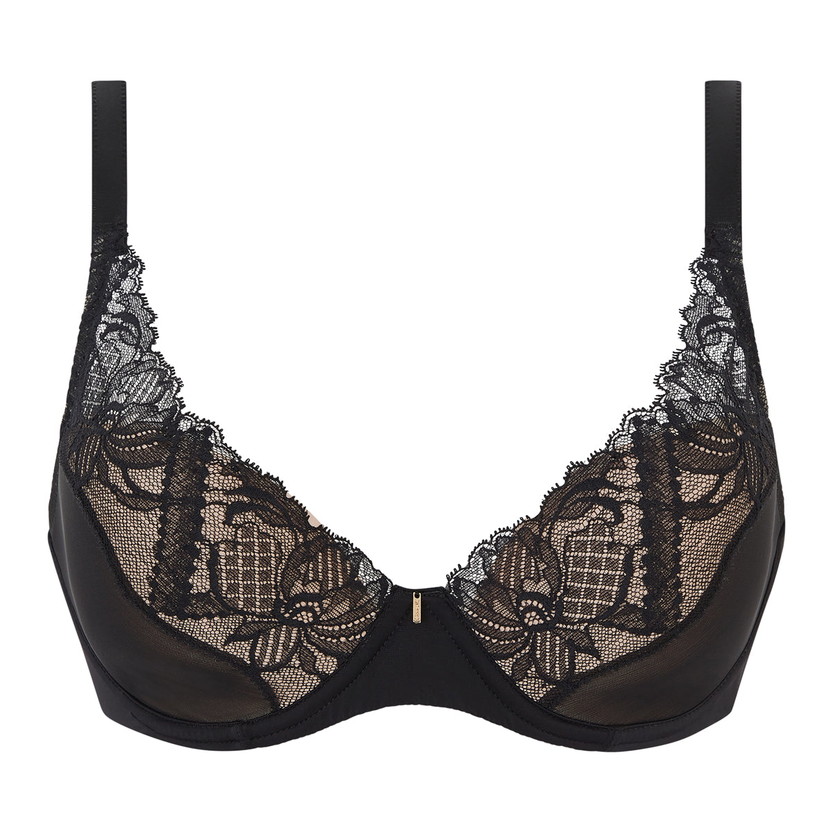 Chantelle Orangerie Dream T-shirt BH, sort - C17Q20 - 011 - Black