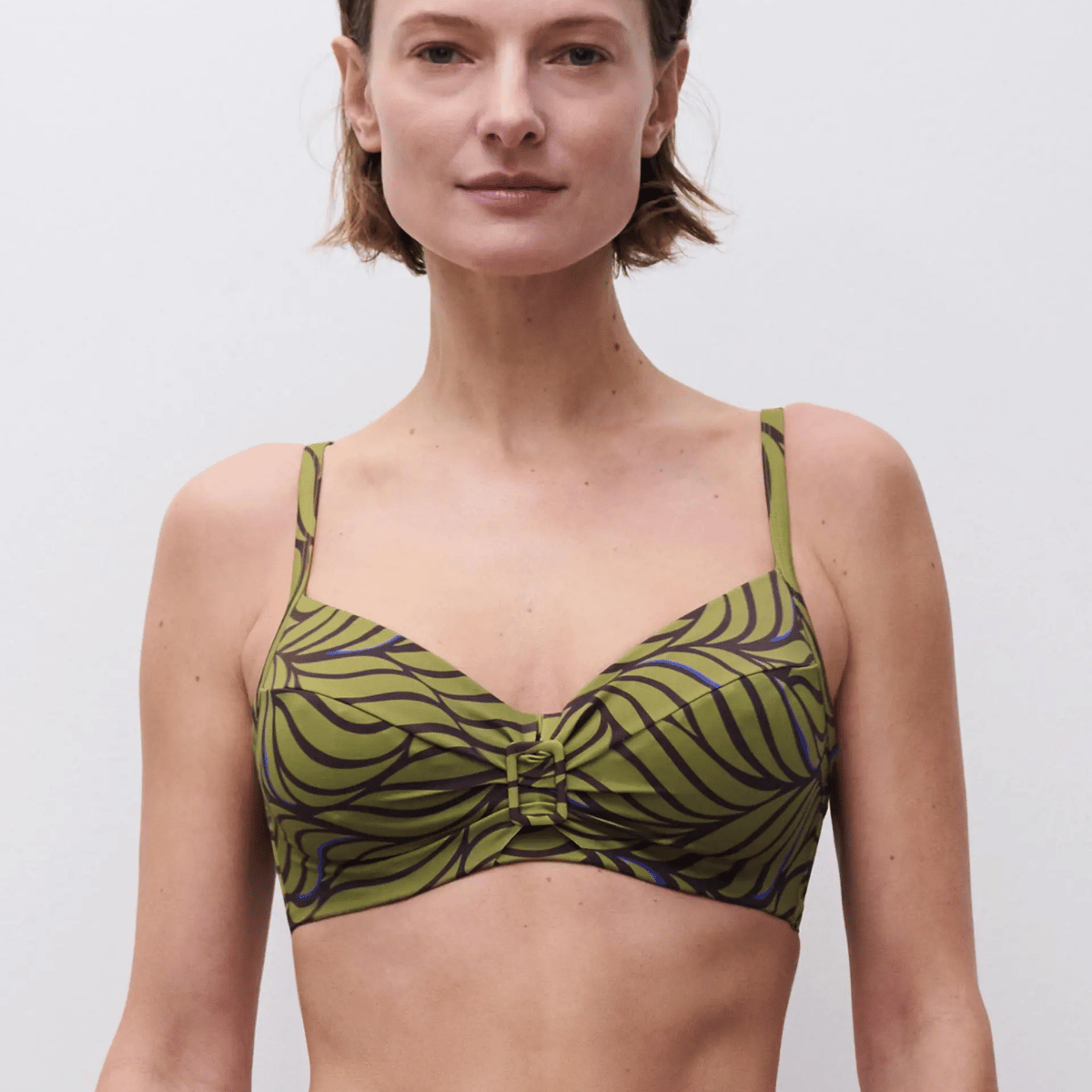 Femilet Rivero bikini top med bøjle, multi - FS60M0 - A47 - Coffee Leaves