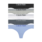 Calvin Klein Extra Soft 5-Pack g-streng, multi - LV00QD5331 - 31G - Black/White/Grey Heather/Frozen Fio
