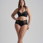 Bye Bra Lace High Flow menstruationstrusse, sort - PHBRLC - Black - Black