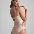 Bye Bra Sculpting Padded Wire bodystocking, beige - SCPBPW - Beige - Beige