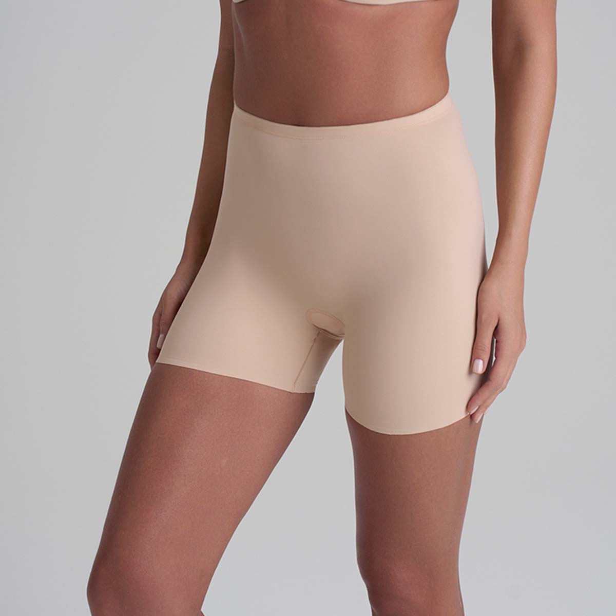 Bye Bra Sculpting Mid Waist Shorty hipster trusse, beige - SCPMWS - Beige - Beige